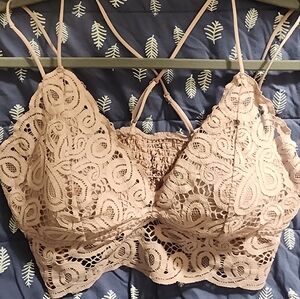 Lace Bralette in Lavender - XL